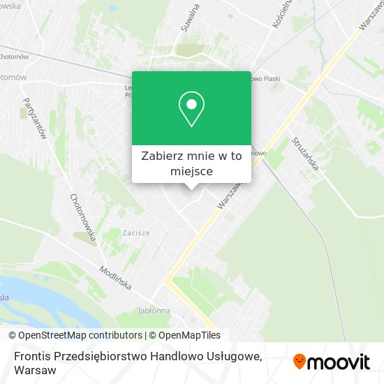 Mapa Frontis Przedsiębiorstwo Handlowo Usługowe