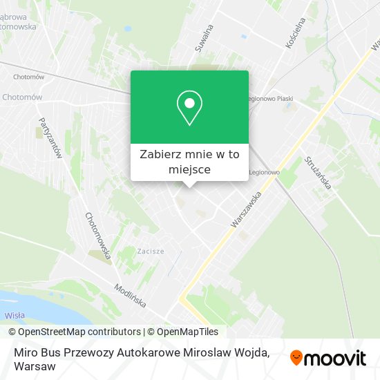 Mapa Miro Bus Przewozy Autokarowe Miroslaw Wojda