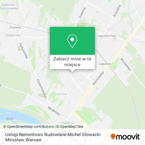 Mapa Usługi Remontowo Budowlane Michel Głowacki Mirosław