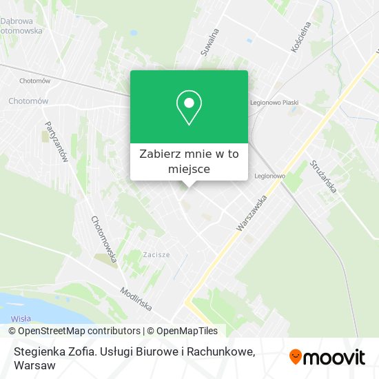 Mapa Stegienka Zofia. Usługi Biurowe i Rachunkowe