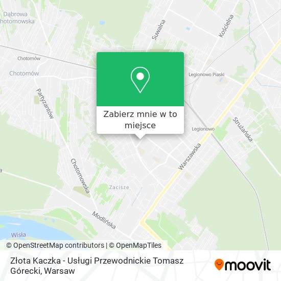 Mapa Złota Kaczka - Usługi Przewodnickie Tomasz Górecki