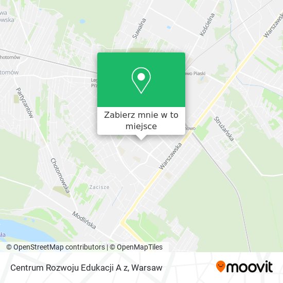 Mapa Centrum Rozwoju Edukacji A z