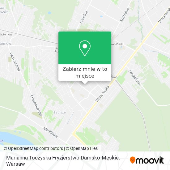 Mapa Marianna Toczyska Fryzjerstwo Damsko-Męskie