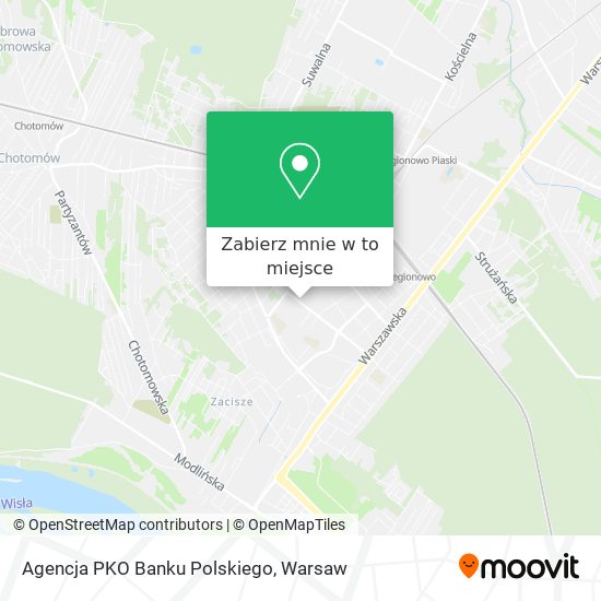 Mapa Agencja PKO Banku Polskiego