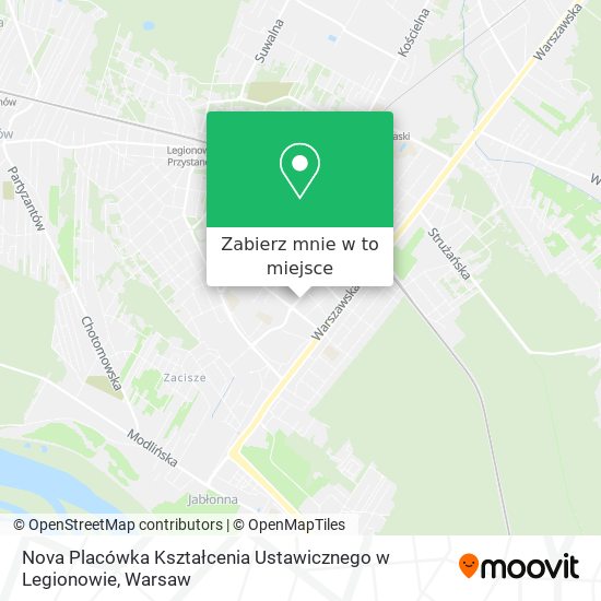 Mapa Nova Placówka Kształcenia Ustawicznego w Legionowie