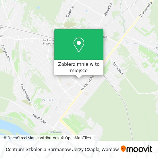 Mapa Centrum Szkolenia Barmanów Jerzy Czapla