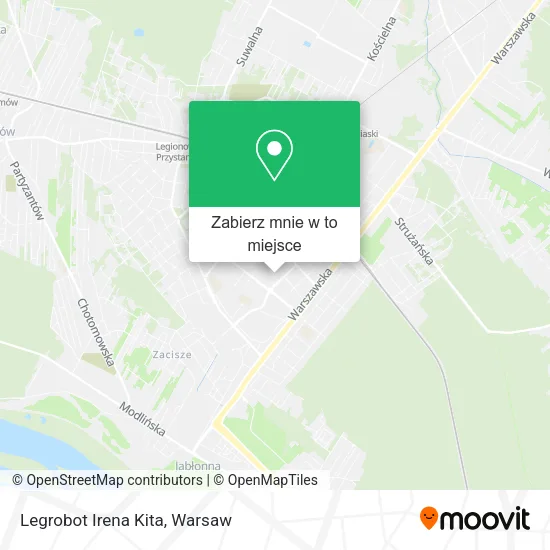 Mapa Legrobot Irena Kita