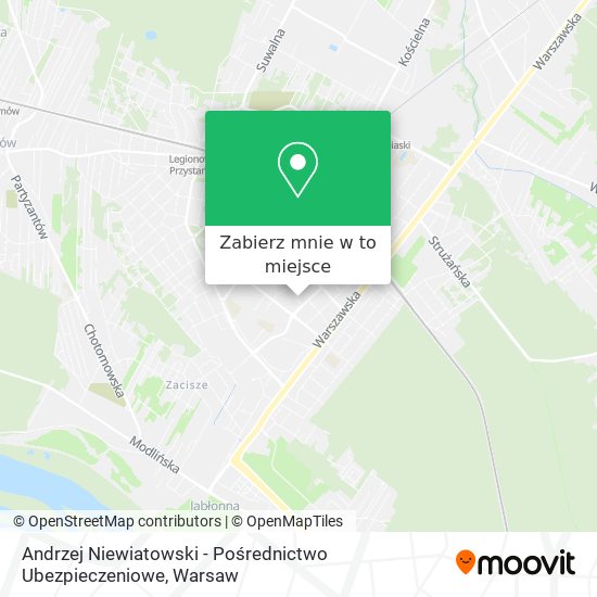 Mapa Andrzej Niewiatowski - Pośrednictwo Ubezpieczeniowe