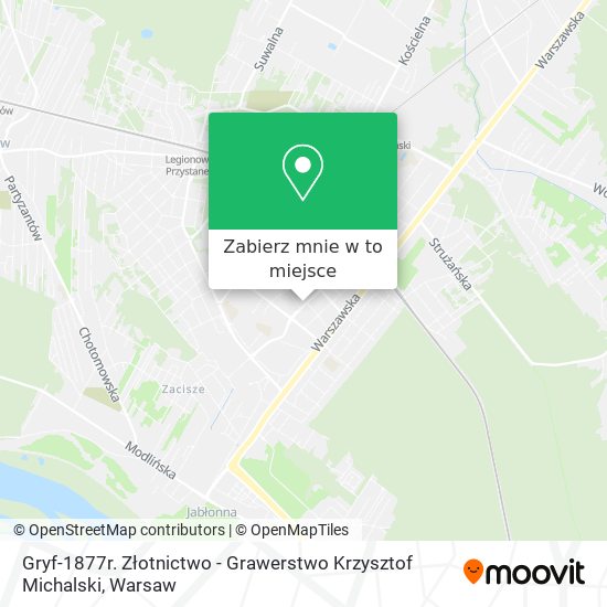 Mapa Gryf-1877r. Złotnictwo - Grawerstwo Krzysztof Michalski