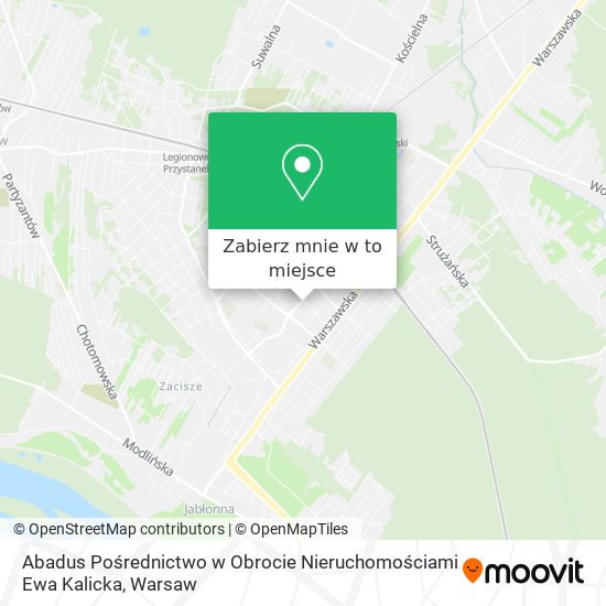 Mapa Abadus Pośrednictwo w Obrocie Nieruchomościami Ewa Kalicka