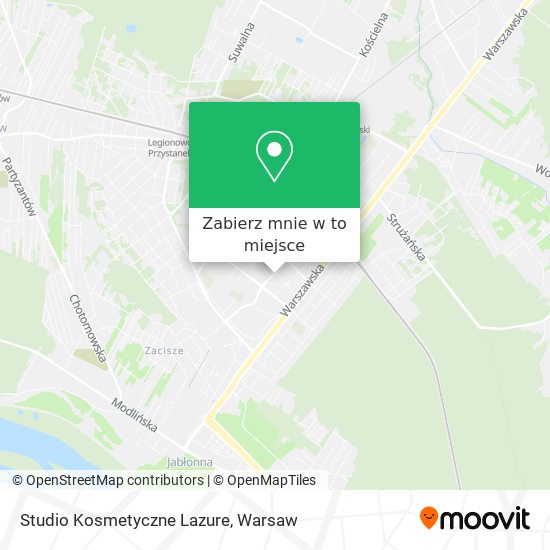 Mapa Studio Kosmetyczne Lazure