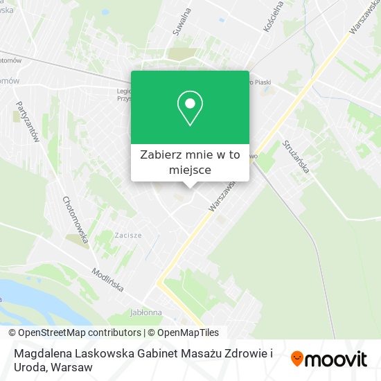 Mapa Magdalena Laskowska Gabinet Masażu Zdrowie i Uroda