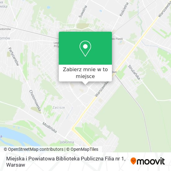 Mapa Miejska i Powiatowa Biblioteka Publiczna Filia nr 1