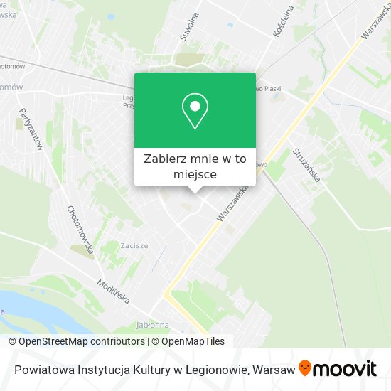 Mapa Powiatowa Instytucja Kultury w Legionowie