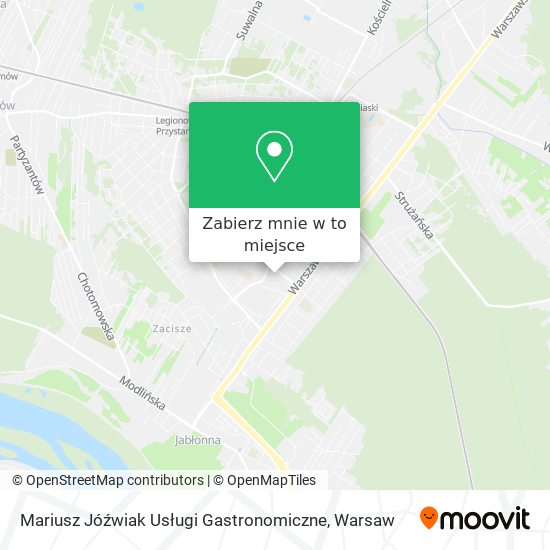 Mapa Mariusz Jóźwiak Usługi Gastronomiczne