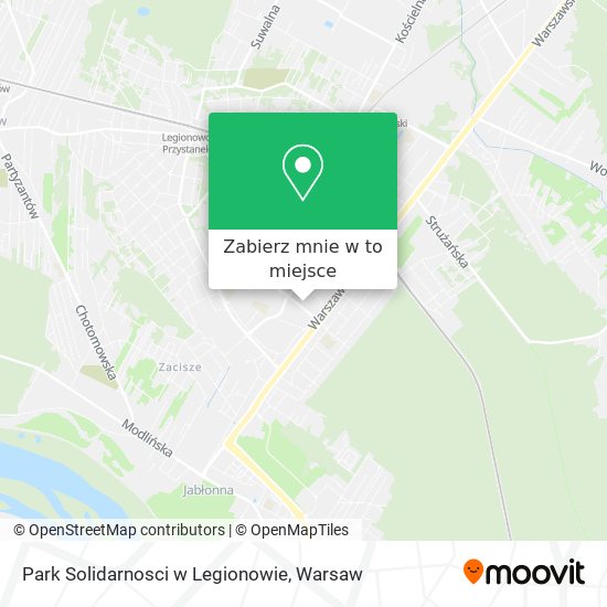 Mapa Park Solidarnosci w Legionowie