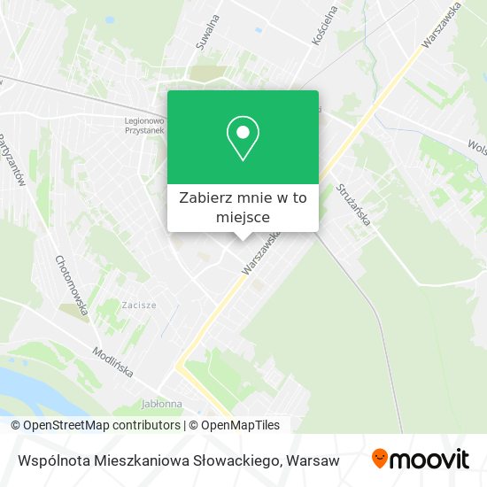 Mapa Wspólnota Mieszkaniowa Słowackiego