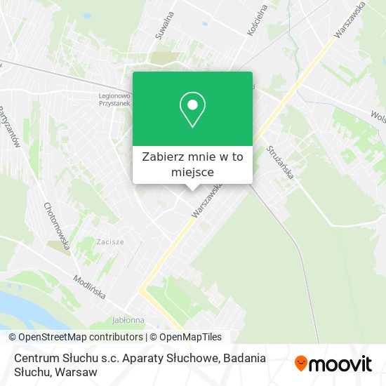 Mapa Centrum Słuchu s.c. Aparaty Słuchowe, Badania Słuchu