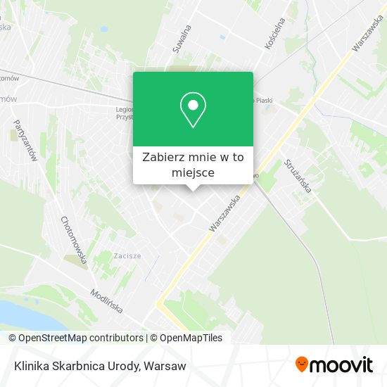 Mapa Klinika Skarbnica Urody