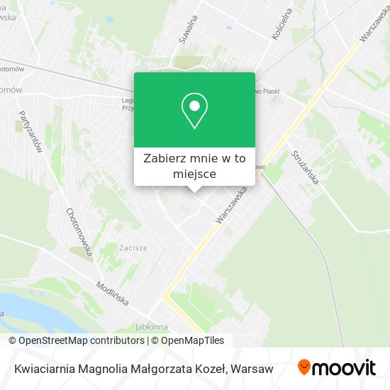 Mapa Kwiaciarnia Magnolia Małgorzata Kozeł