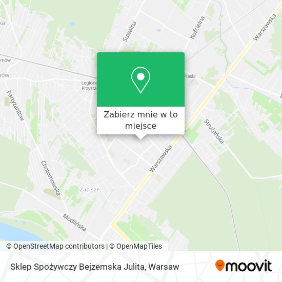 Mapa Sklep Spożywczy Bejzemska Julita