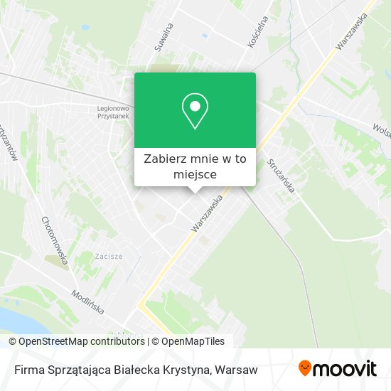 Mapa Firma Sprzątająca Białecka Krystyna