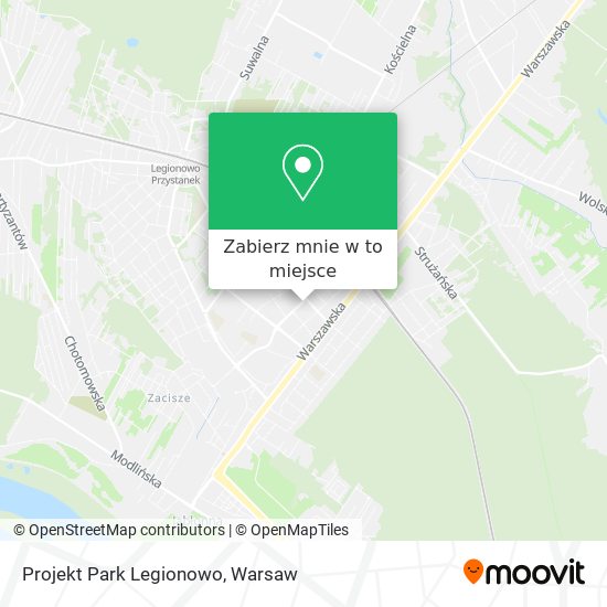 Mapa Projekt Park Legionowo