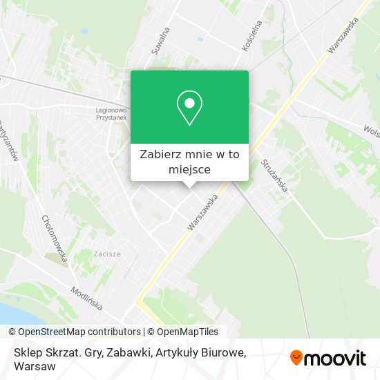 Mapa Sklep Skrzat. Gry, Zabawki, Artykuły Biurowe