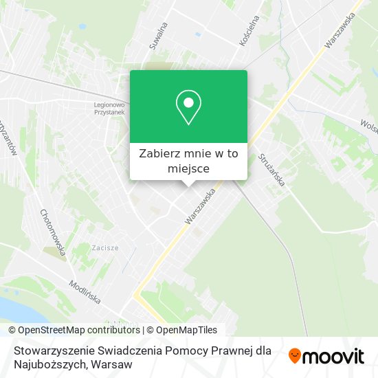 Mapa Stowarzyszenie Swiadczenia Pomocy Prawnej dla Najuboższych