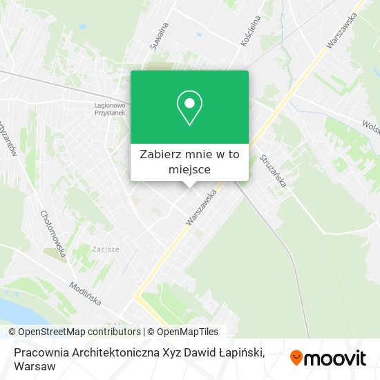 Mapa Pracownia Architektoniczna Xyz Dawid Łapiński