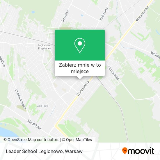 Mapa Leader School Legionowo