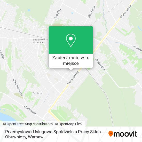 Mapa Przemyslowo-Uslugowa Spóldzielnia Pracy Sklep Obuwniczy