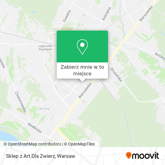 Mapa Sklep z Art.Dla Zwierz