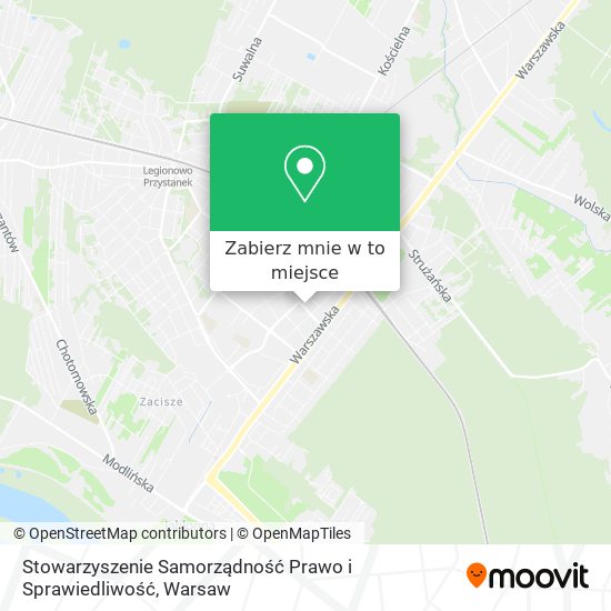 Mapa Stowarzyszenie Samorządność Prawo i Sprawiedliwość