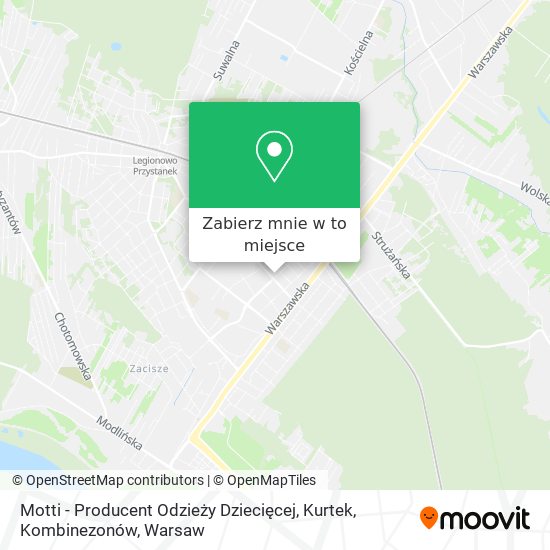 Mapa Motti - Producent Odzieży Dziecięcej, Kurtek, Kombinezonów