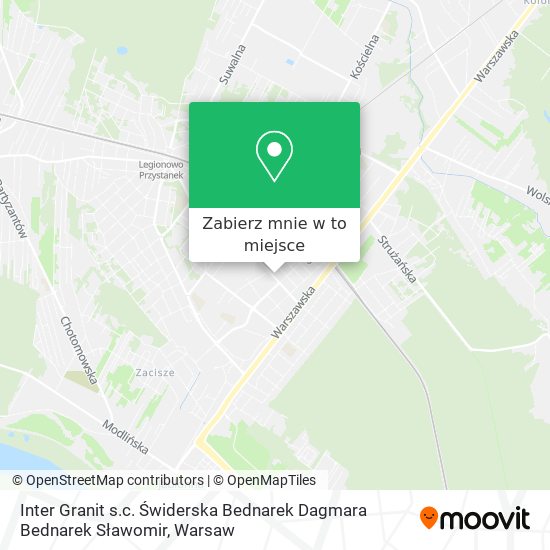 Mapa Inter Granit s.c. Świderska Bednarek Dagmara Bednarek Sławomir