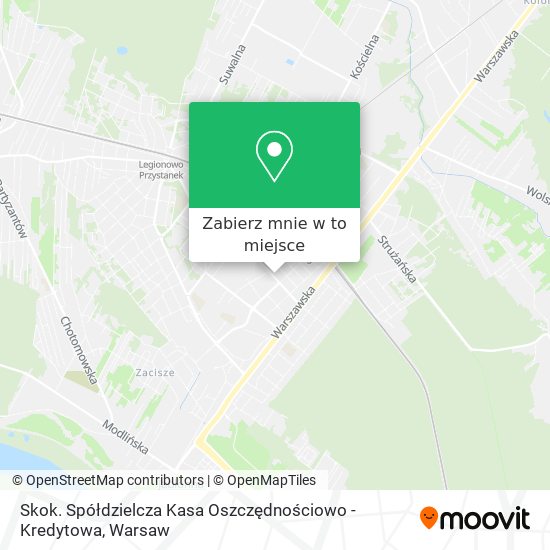 Mapa Skok. Spółdzielcza Kasa Oszczędnościowo - Kredytowa