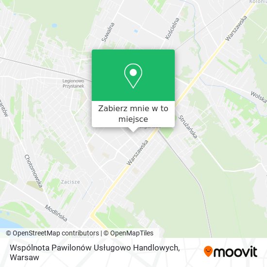 Mapa Wspólnota Pawilonów Usługowo Handlowych