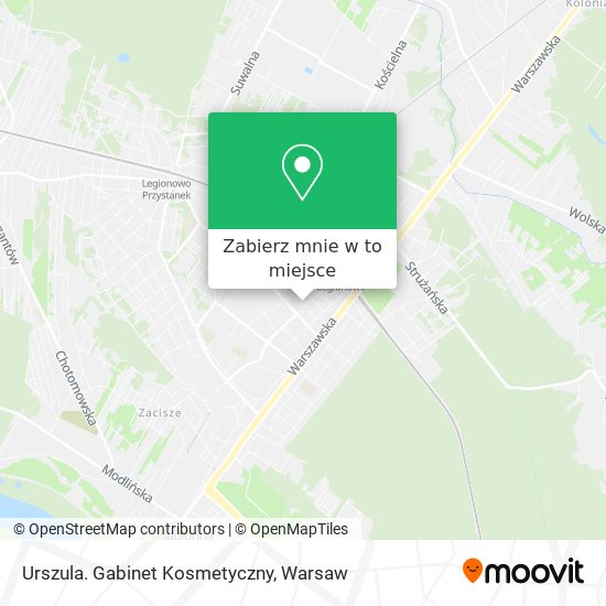 Mapa Urszula. Gabinet Kosmetyczny