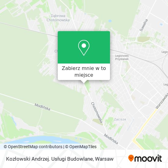 Mapa Kozłowski Andrzej. Usługi Budowlane