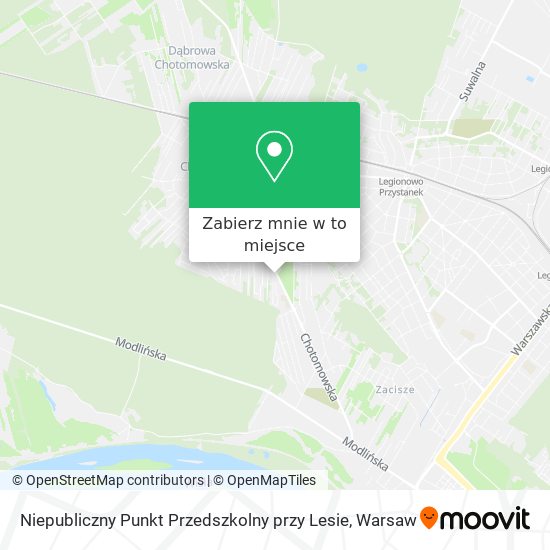 Mapa Niepubliczny Punkt Przedszkolny przy Lesie