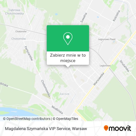 Mapa Magdalena Szymańska VIP Service