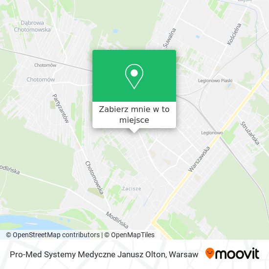 Mapa Pro-Med Systemy Medyczne Janusz Olton