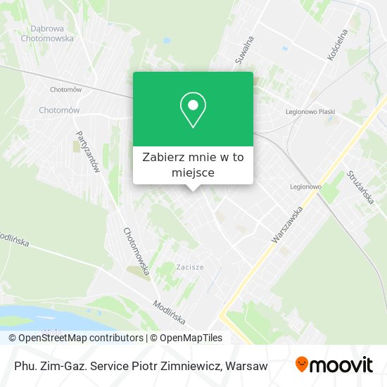 Mapa Phu. Zim-Gaz. Service Piotr Zimniewicz