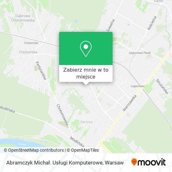 Mapa Abramczyk Michał. Usługi Komputerowe