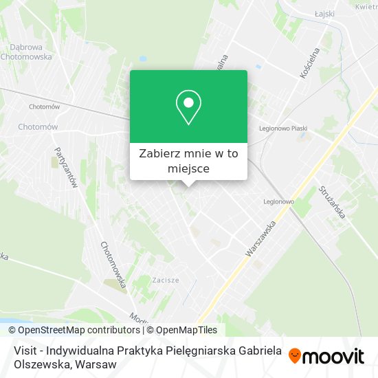 Mapa Visit - Indywidualna Praktyka Pielęgniarska Gabriela Olszewska