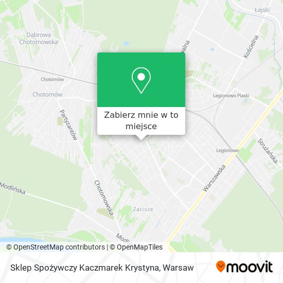 Mapa Sklep Spożywczy Kaczmarek Krystyna