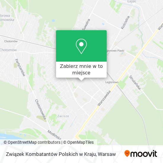 Mapa Związek Kombatantów Polskich w Kraju