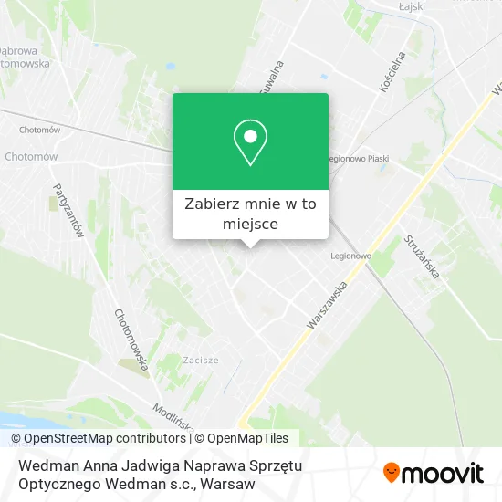 Mapa Wedman Anna Jadwiga Naprawa Sprzętu Optycznego Wedman s.c.