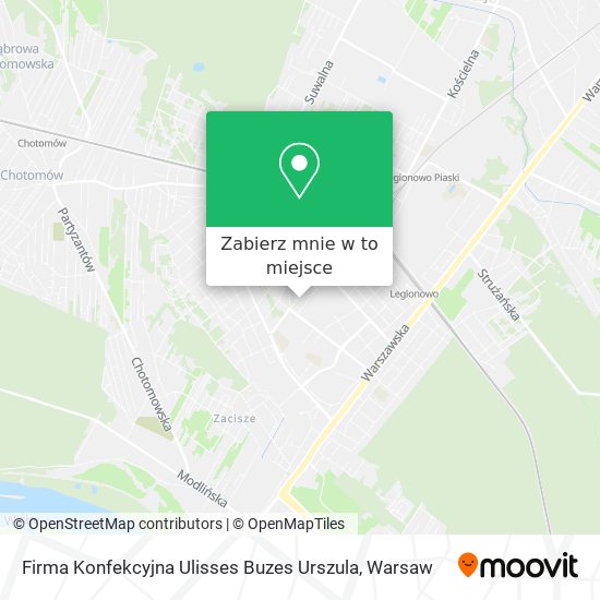 Mapa Firma Konfekcyjna Ulisses Buzes Urszula